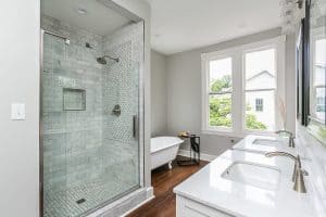 Bathroom renovation in historic Lutherville home