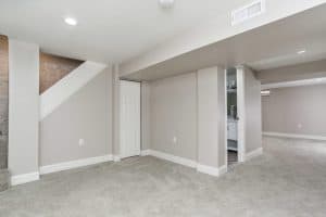 Finished basement in restored timonium home