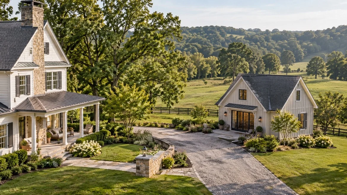 adu-for-rental-income - Byrd Design and Build adu off driveway of country side farm house in maryland